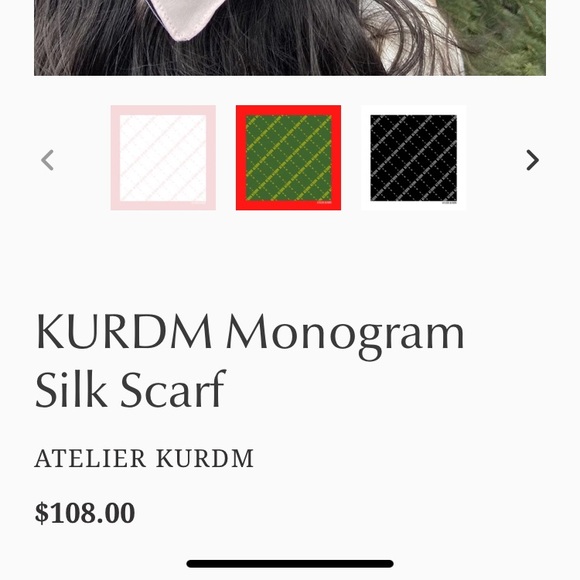 🌟Host Pick🌟Atelier Kurdm Mulberry Silk Scarf - Picture 3 of 9